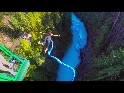 BUNGEE JUMPING with GOPROS and DRONES